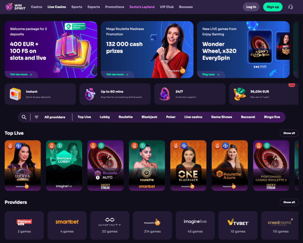 WinSpirit Online Casino Bewertung 2025 WinSpirit Online Casino Bewertung 2025